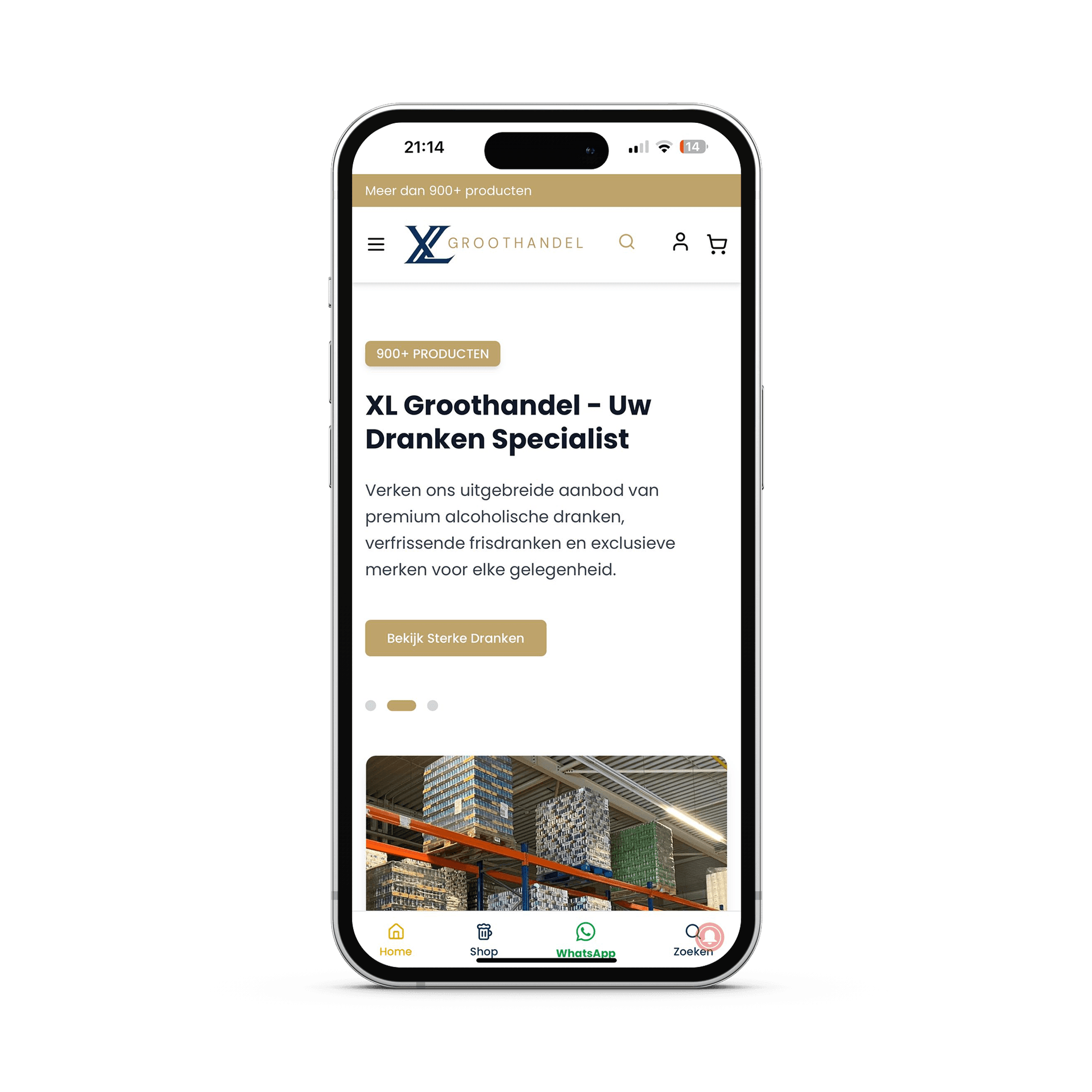 XL Groothandel App Screenshot