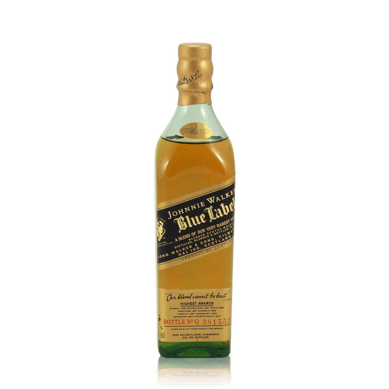 JOHNNY WALKER BLUE LABEL 40% 0.7L